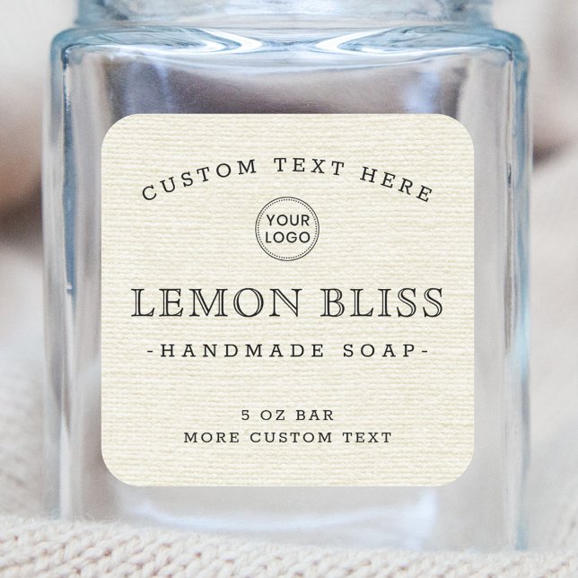 Cremefarbene Markierungen für cremefarbene Leinen Quadratischer Aufkleber (Von Creator hochgeladen)