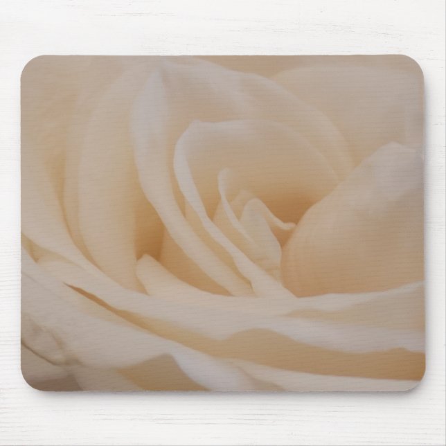 Cremefarbene Rose schließen Mousepad (Vorne)