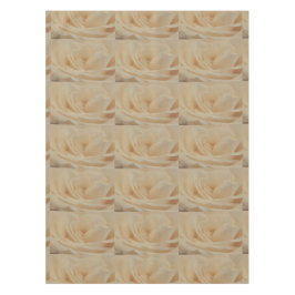 Cremefarbene Rose schließen Tischdecke