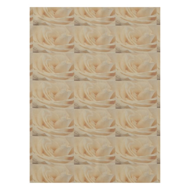 Cremefarbene Rose schließen Tischdecke (Vorderseite)