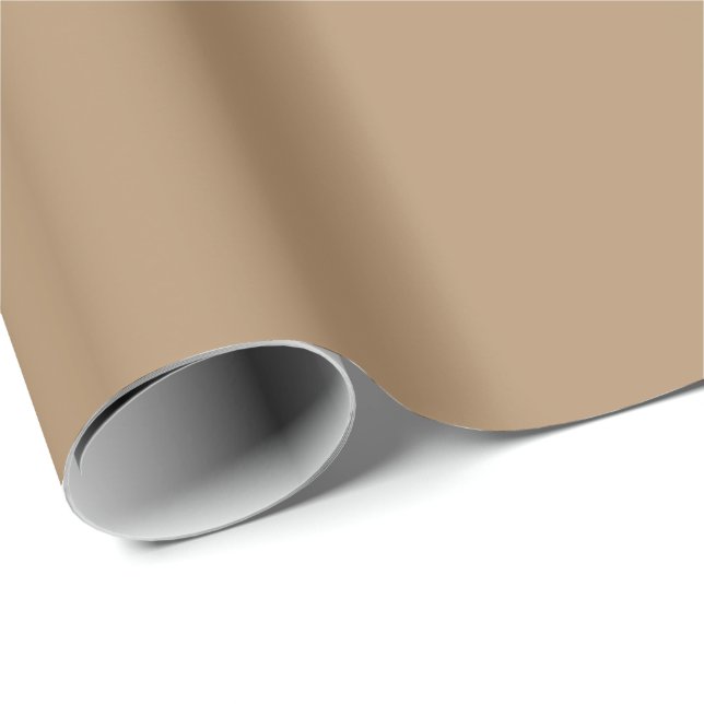 Cremefarbener Eis-Kaffee-Vollton-Druck, Neutral Geschenkpapier (Rolleneckpunkt)