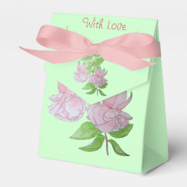 cremefarbener Hintergrund hübsche rosa Blume für H Geschenkschachtel