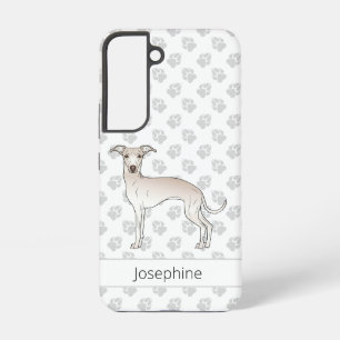 Cremefarbener Italienischer Windhund Süßer Cartoon Samsung Galaxy Hülle