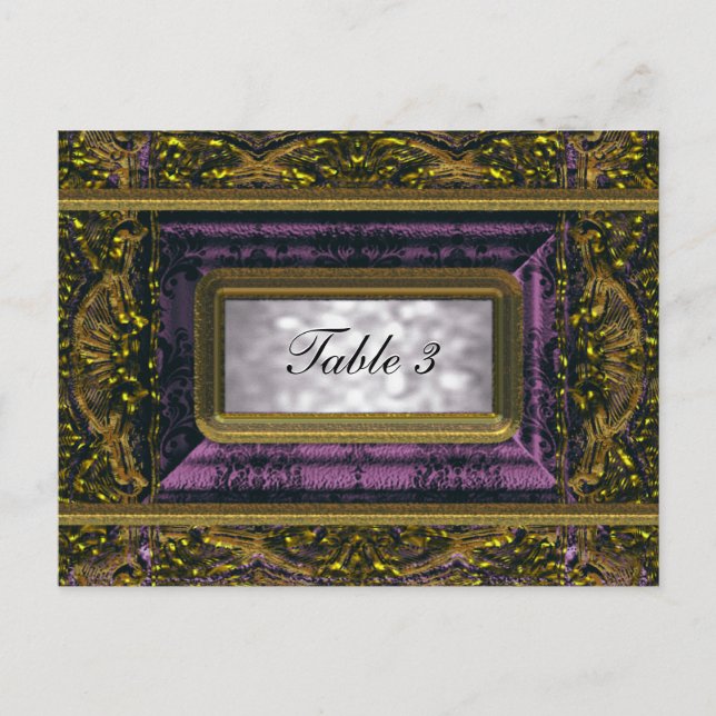 Crémieux Victoria Tischnummer Card (Vorderseite)