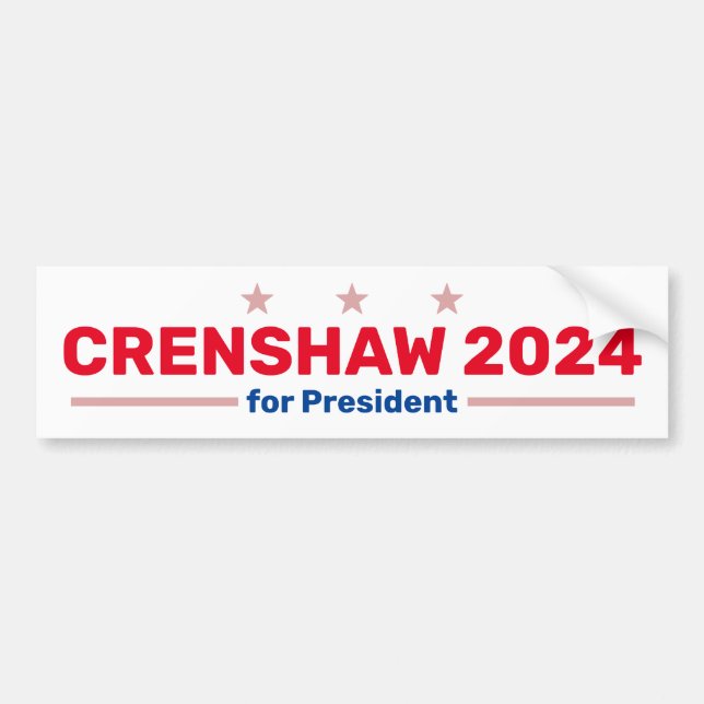 Crenshaw 2024 Autoaufkleber (Vorne)