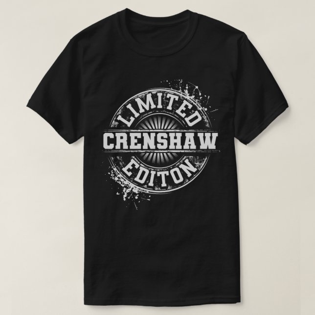 CRENSHAW Funny Familienname Familienbaum Geburtsta T-Shirt (Design vorne)