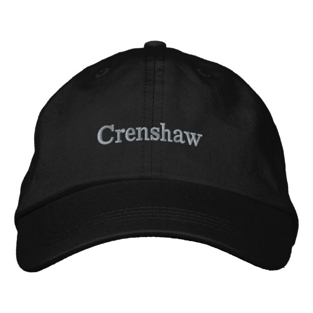 Crenshaw Los Angeles Kalifornien, das Shaw Bestickte Baseballkappe (Vorderseite)