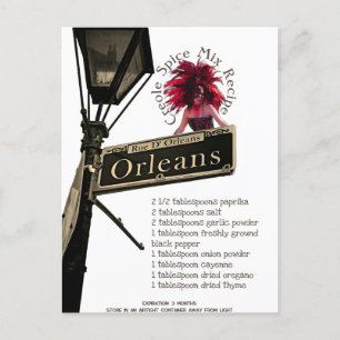 Creole Gewürz Mix Rezept   Postkarte