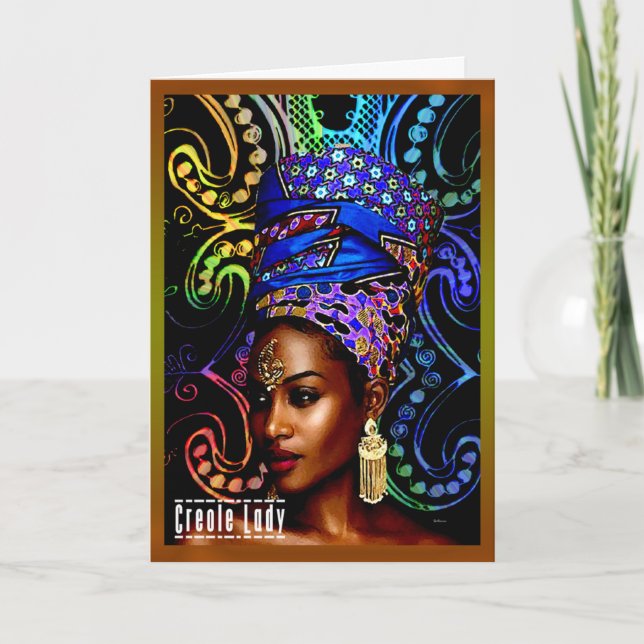 Creole Lady Karte (Vorderseite)