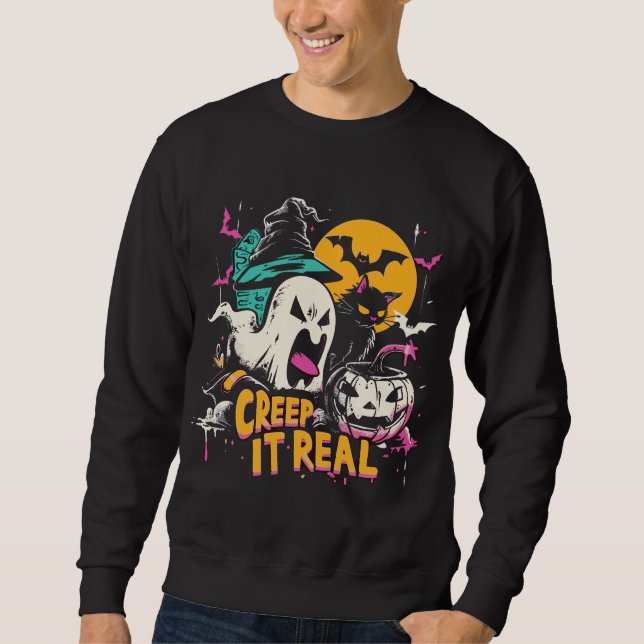 Crep It Real | ExDesigner | Halloween Sweatshirt (Vorderseite)