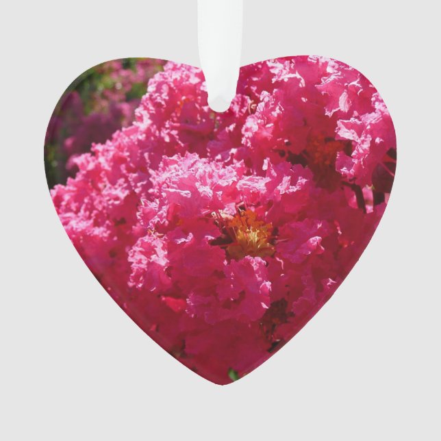 Crepe Myrtle Tree Magenta Floral Ornament (Vorderseite)
