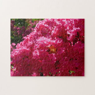 Crepe Myrtle Tree Magenta Floral Puzzle