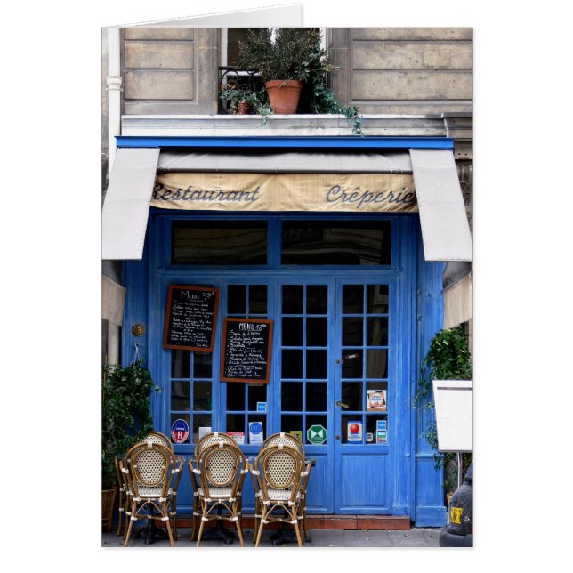 crêperie bleu - Postcard aus Paris6 (Vorne)
