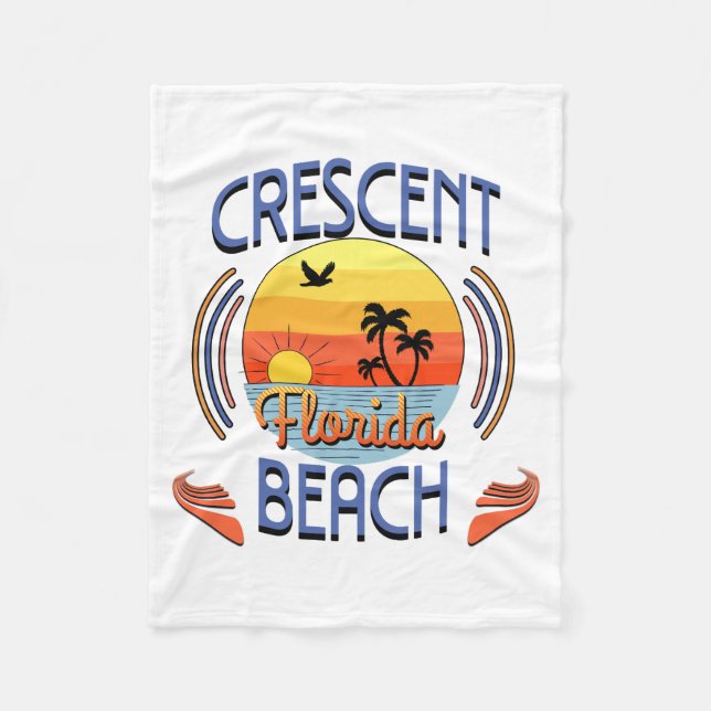 Crescent Beach, California Fleecedecke (Vorderseite)
