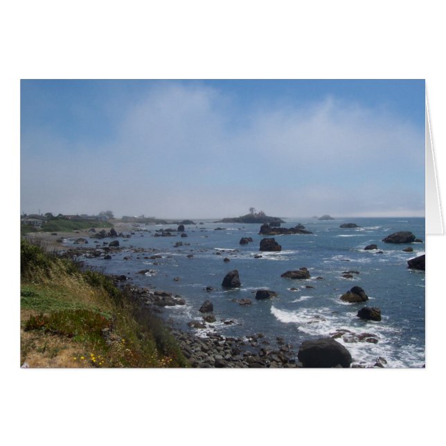 Crescent City Pacific Ocean View Notecard (Vorderseite (Horizontal))