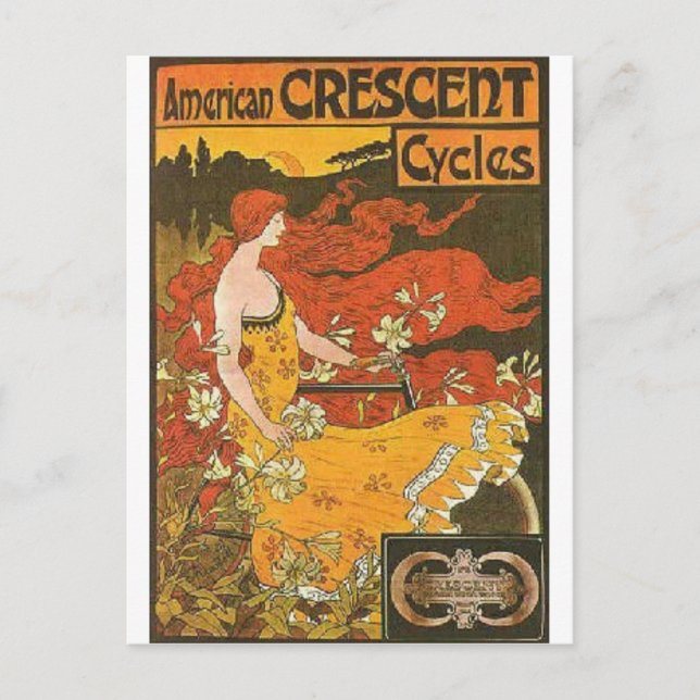 Crescent Cycles Postkarte (Vorderseite)