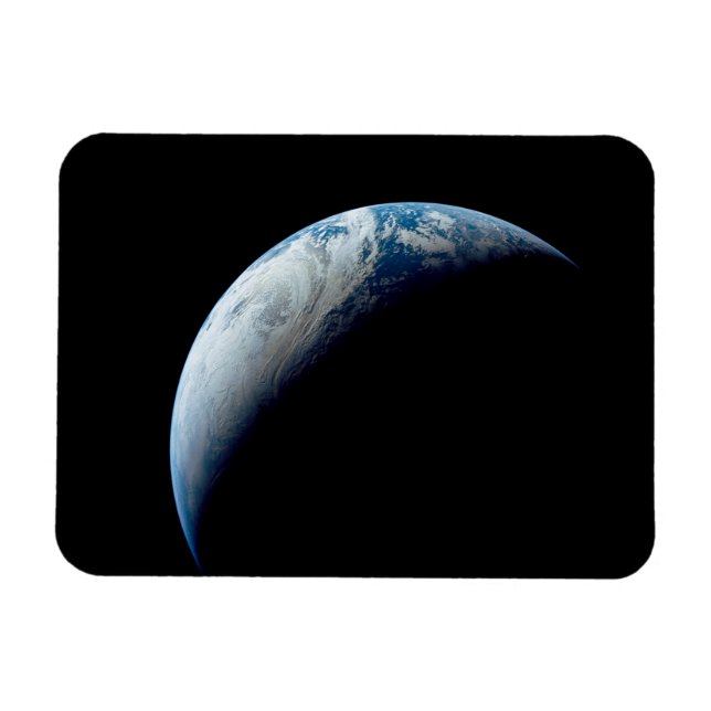 Crescent Earth wurde von der Apollo 4 Mission über Magnet (Horizontal)