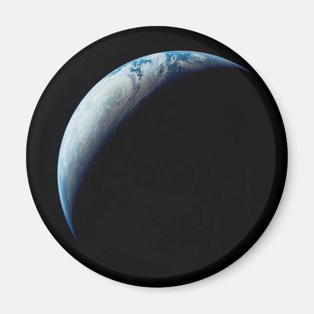 Crescent Earth wurde von der Apollo 4 Mission über Magnet (Vorne)