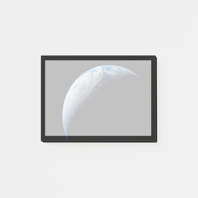 Crescent Earth wurde von der Apollo 4 Mission über Post-it Klebezettel (Vorderseite)