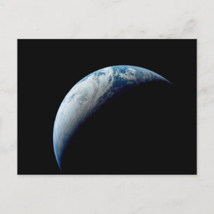 Crescent Earth wurde von der Apollo 4 Mission über Postkarte