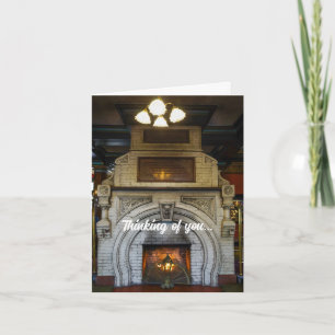 Crescent Hotel Fireplace Denken Sie an Ihre Karte
