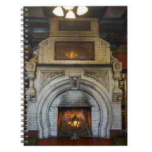 Crescent Hotel Fireplace Notizblock