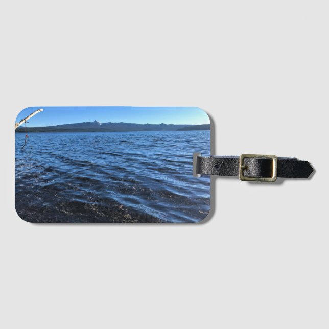 Crescent Lake Gepäckanhänger (Vorderseite (Horizontal))