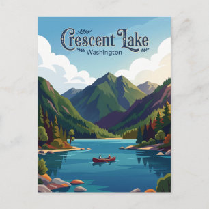 Crescent Lake USA Postkarte