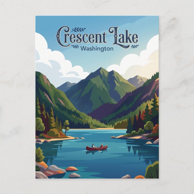 Crescent Lake USA Postkarte (Vorderseite)