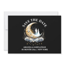 Crescent Mond himmlische elegante verzierte Luna 1