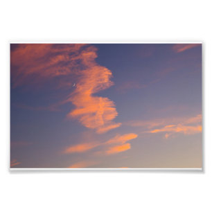 Crescent Moon, Abend Sky, Ohio Fotodruck
