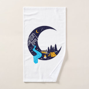 Crescent Moon Adventure Camping Badhandtuch Set