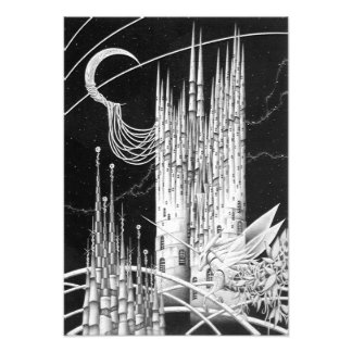 Crescent Moon Castle Fotodruck