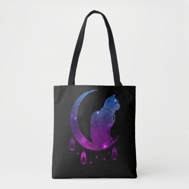 Crescent Moon Cat Mystical Pastel Goth (Vorderseite)