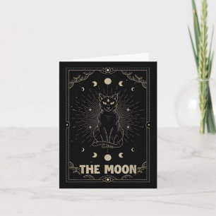Crescent Moon Cat Tarot Card Graphic for Tarot Cat Karte