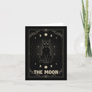 Crescent Moon Cat Tarot Card Graphic for Tarot Cat Karte