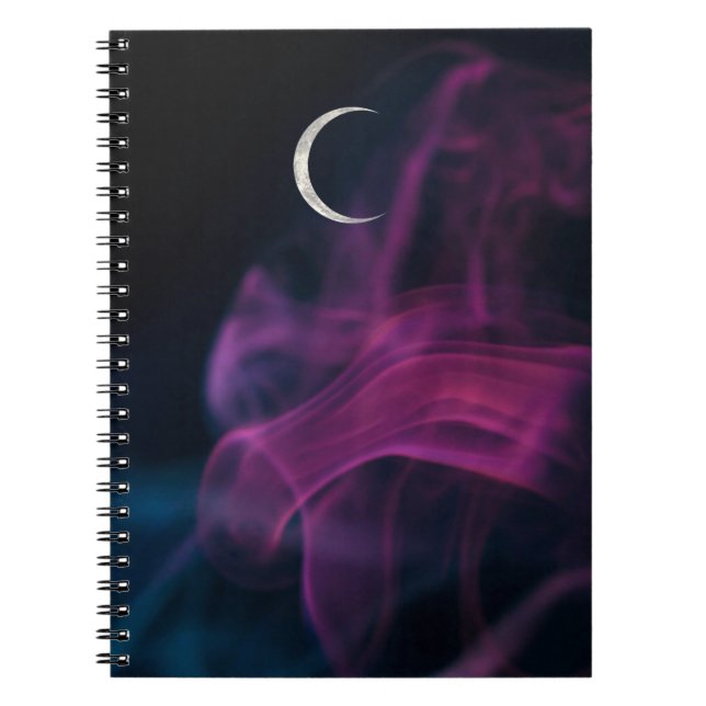 Crescent Moon Lila-Notebook Notizblock (Vorderseite)