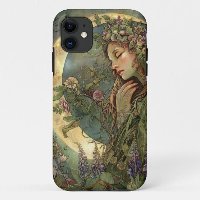 Crescent Moon Ostara Phone Case (Rückseite)