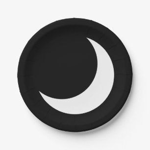 Crescent Moon Party Plate Pappteller
