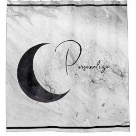 Crescent Moon - Personalisierter Duschvorhang Marm