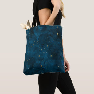 Crescent Moon Starry Night Celestial