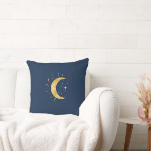 Crescent Moon Starry Night Kissen