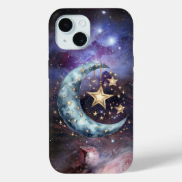 Crescent Moon Stars Galaxy Celestial Wiccan Case-Mate iPhone Hülle