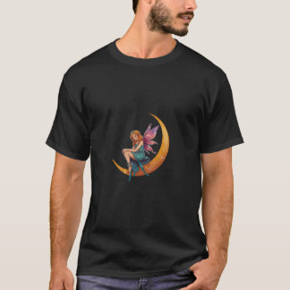 Crescent Moon Sticker T-Shirt