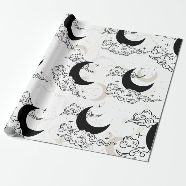 Crescent Moon Wrapping Paper Geschenkpapier (Ungerollt)