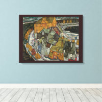Crescent of Houses II, Island Town by Egon Schiele