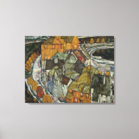 Crescent of Houses II, Island Town by Egon Schiele