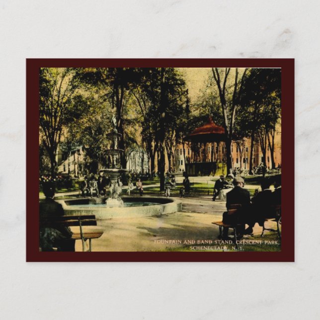 Crescent Park, Schenectady, NY c1910 Vintag Postkarte (Vorderseite)