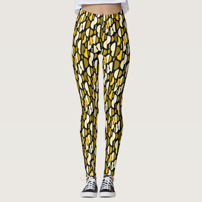 Crescent Pattern 010921 - Bernstein Leggings (Vorderseite)
