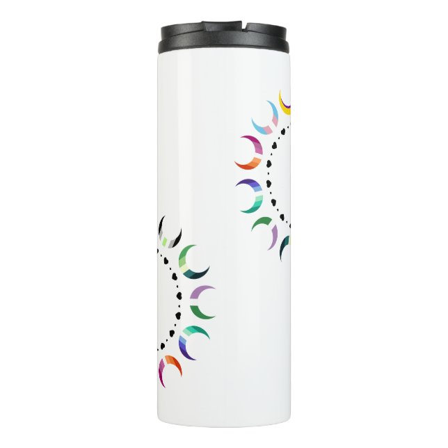 Crescent Pride Moons & Black Hearts Thermosbecher (Rückseite)